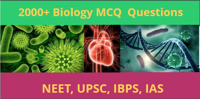 Biology Online test, MCQ Questions