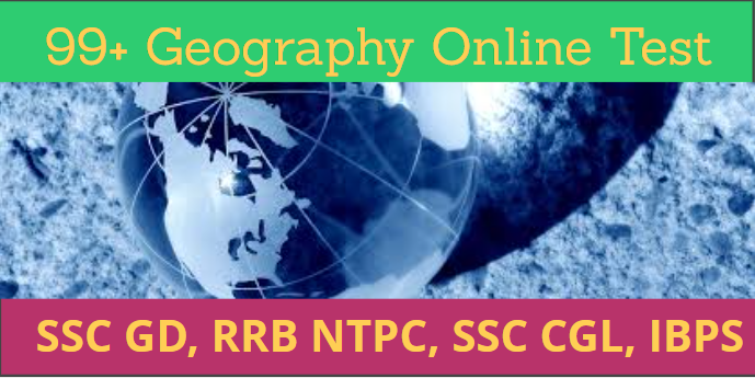 Geography Online Test, MCQ Questions Geography