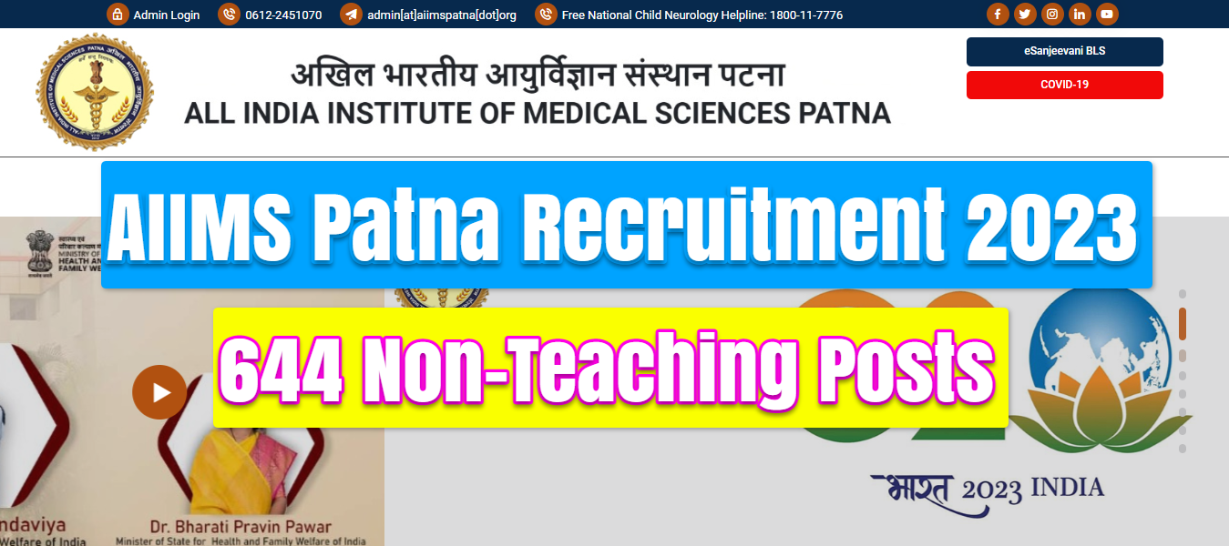 AIIMS Patna Recruitment 2023: Apply Online for 644 Non-Teaching Posts