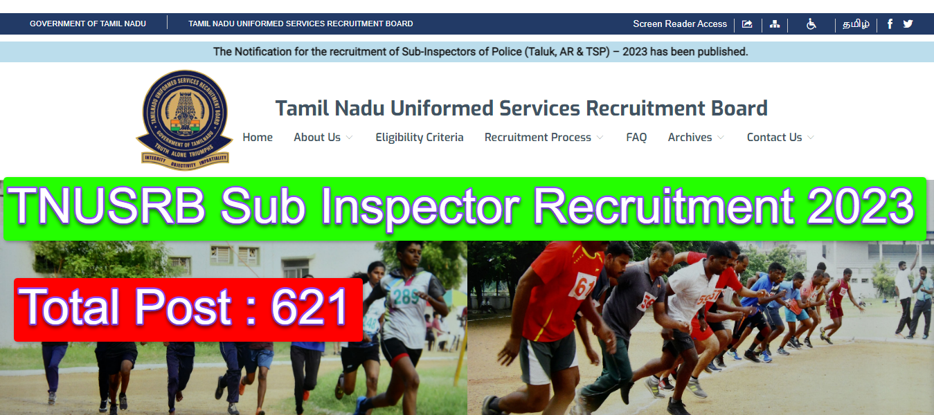 TNUSRB Sub Inspector Recruitment 2023